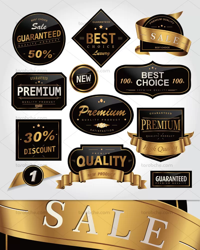 وکتور برچسب تخفیف ویژه | گرافیک با طعم تربچه