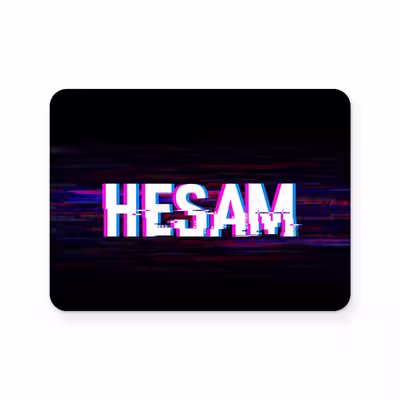 برچسب تاچ پد دسته بازی  پلی استیشن 4 ونسونی طرح HESAM