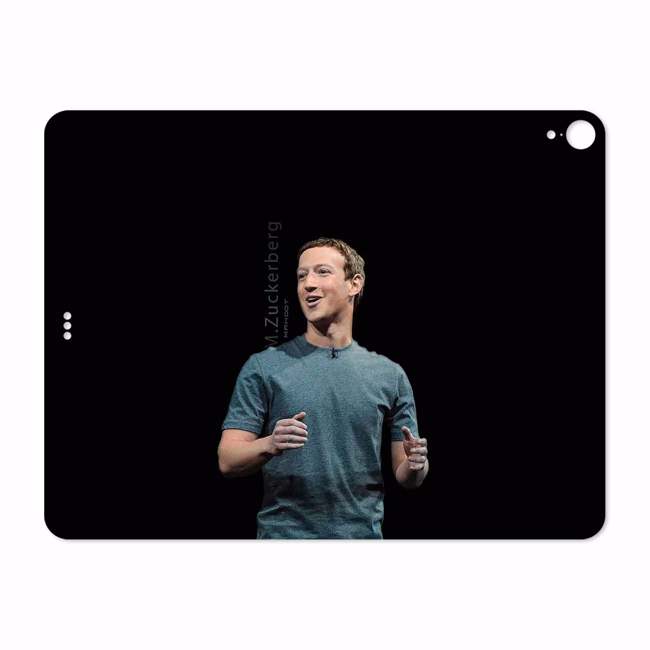 برچسب پوششی ماهوت مدل Mark Zuckerberg مناسب برای تبلت اپل iPad Pro 12.9 (GEN 3) 2018 A1895