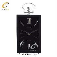 ساعت رومیزی اورجینال آرتمیس آلیاژ فلزی مشکی| کد رفرنس 20162، مدل: 2030Black Silver