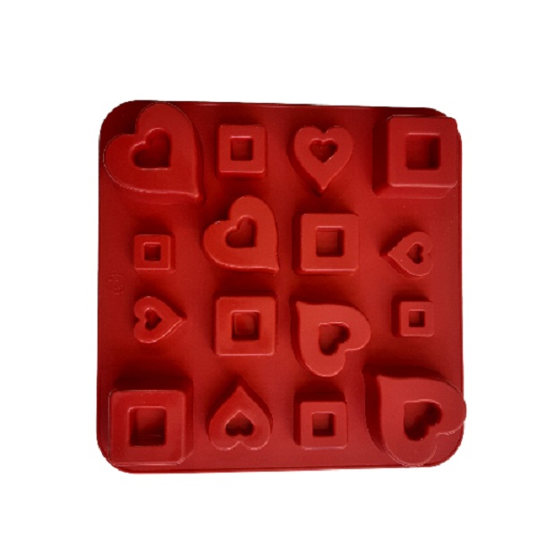 قالب شکلات و ژله طرح ساوارین قلب مدل pe470