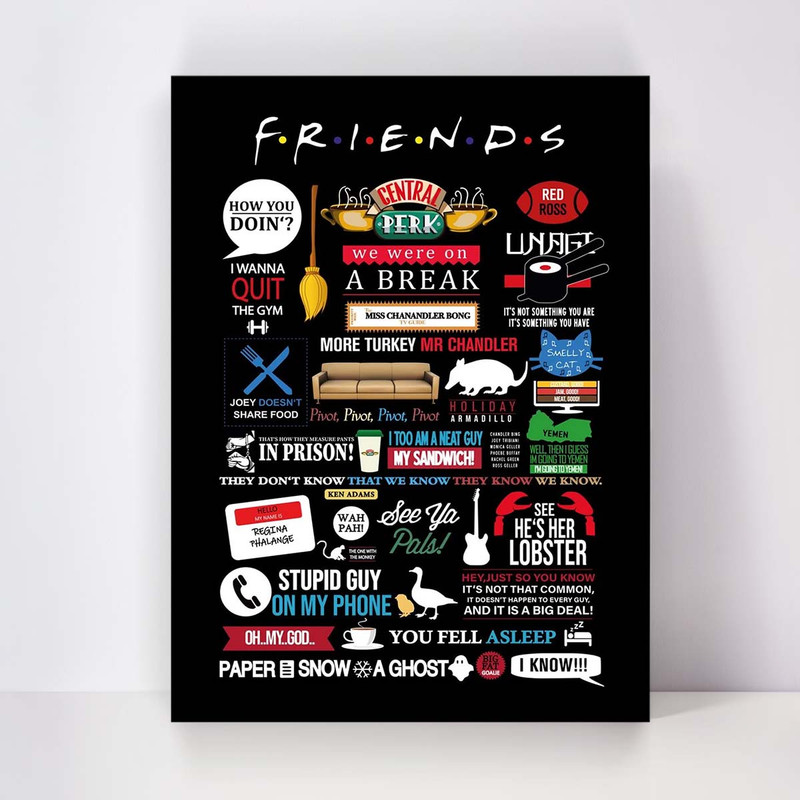 تابلو شاسی مدل Friends کد S-2174 | دنیای قاب