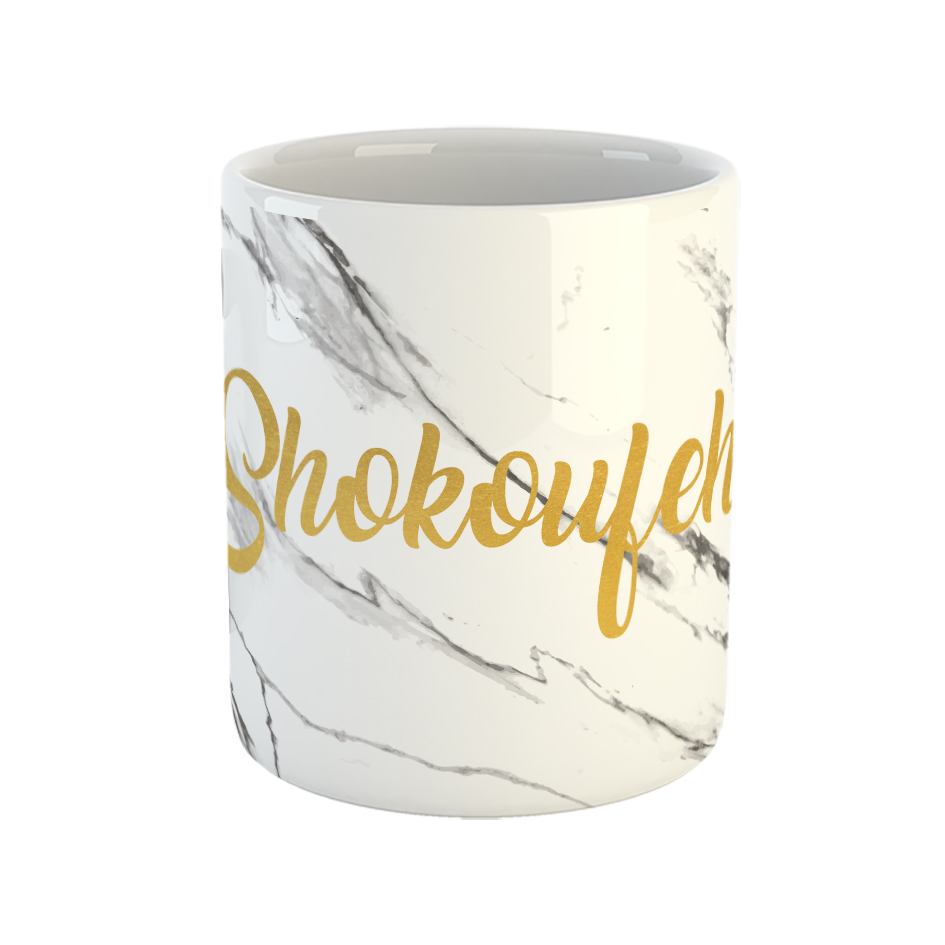 ماگ طرح مرمر مدل شکوفه 