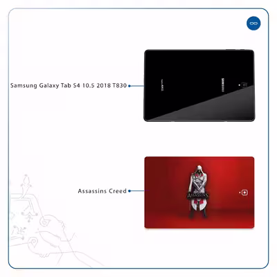 برچسب پوششی ماهوت مدل Assassin-Creed-Game مناسب برای تبلت سامسونگ Galaxy Tab S4 10.5 2018 T830