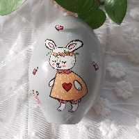 تخم شترمرغ سال خرگوش 1401  طراحی شده با دست و قابل شستشو