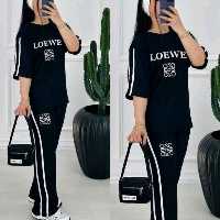 تیشرت و شلوار ست مشکی کد 87555