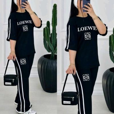 تیشرت و شلوار ست مشکی کد 87555