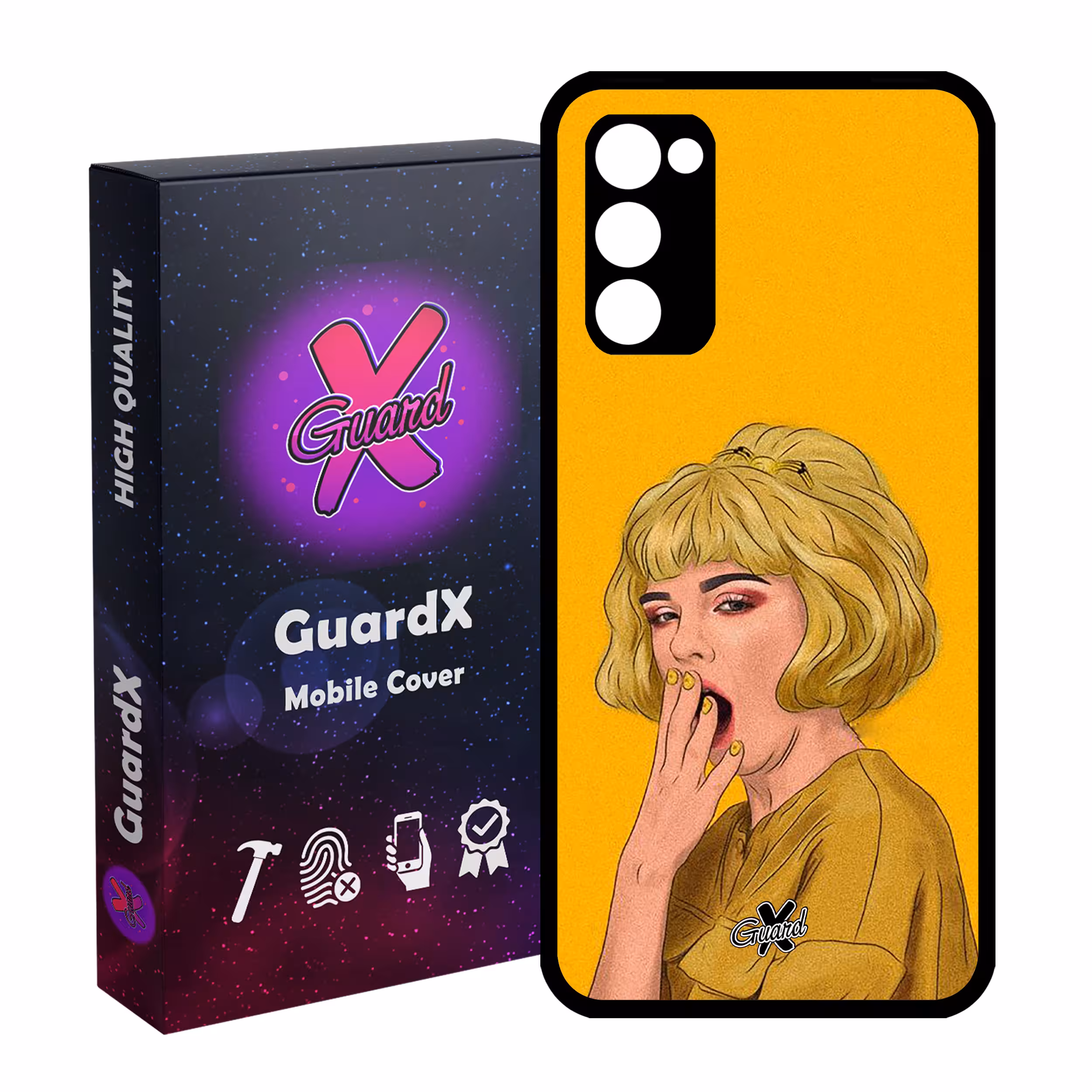 کاور گارد ایکس طرح Girl مدل Glass10311 مناسب برای گوشی موبایل سامسونگ Galaxy S20 FE