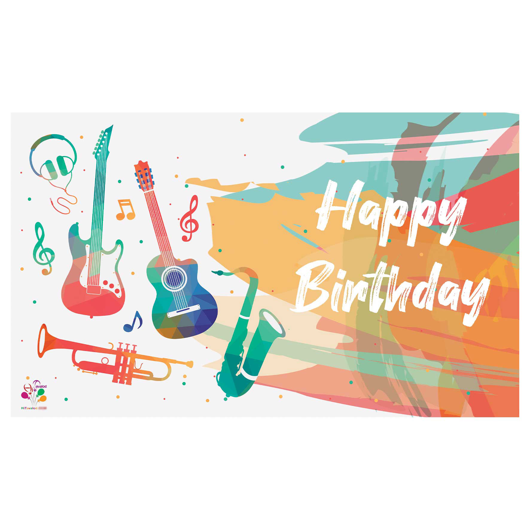 بنر تولد طرح موسیقی فانتزی کد 165