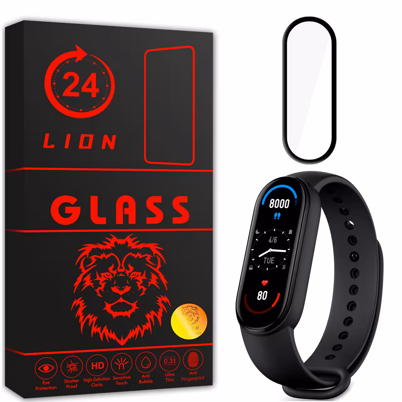محافظ صفحه نمایش لاین مدل RT007 مناسب برای ساعت هوشمند شیایومی Mi band 6
