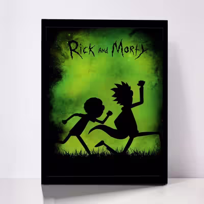 تابلو مدل Rick &amp; Morty کد F-1034