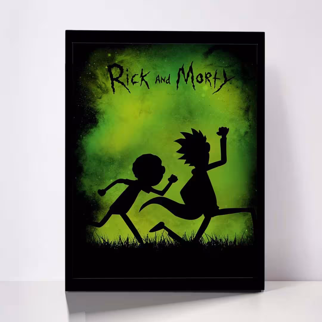 تابلو مدل Rick &amp; Morty کد F-1034