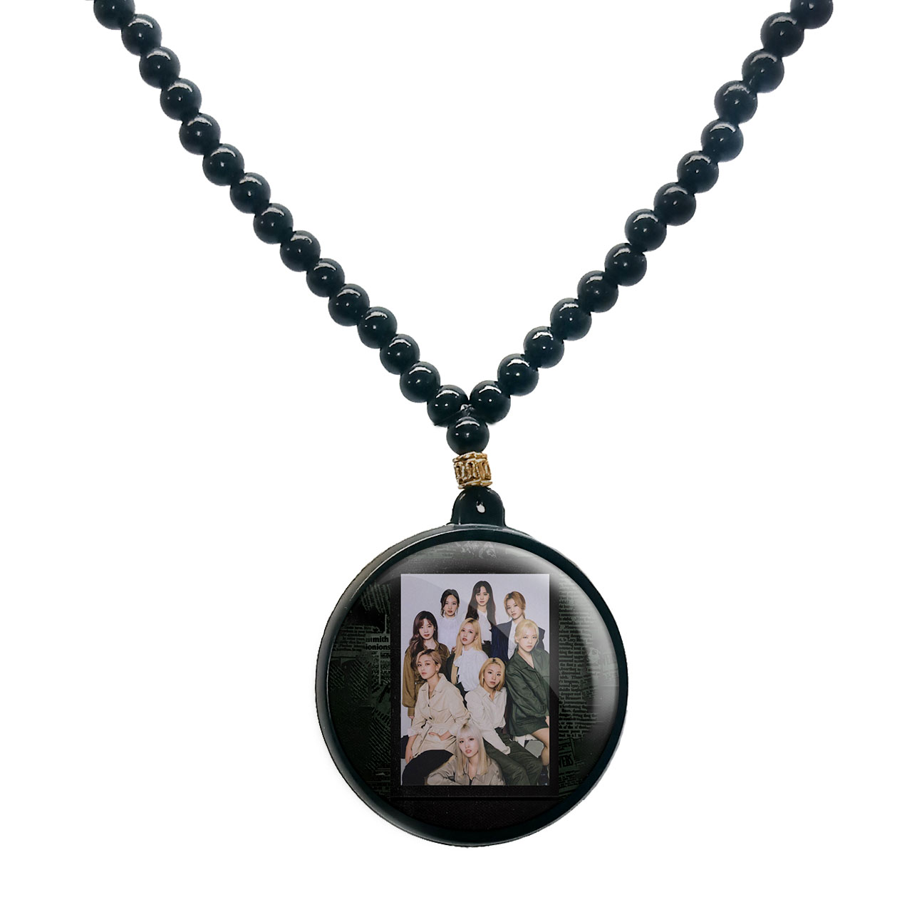 گردنبند پرمانه طرح تو ایس کد pmd.18242 مدل دو طرفه