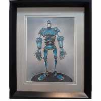 تابلو نقاشی مدادرنگی طرح ربات