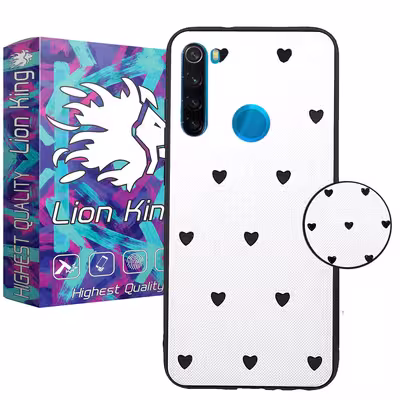 کاور لاین کینگ مدل جودون قلبی مناسب برای گوشی موبایل شیایومی Redmi Note 8 به همراه پایه نگهدارنده