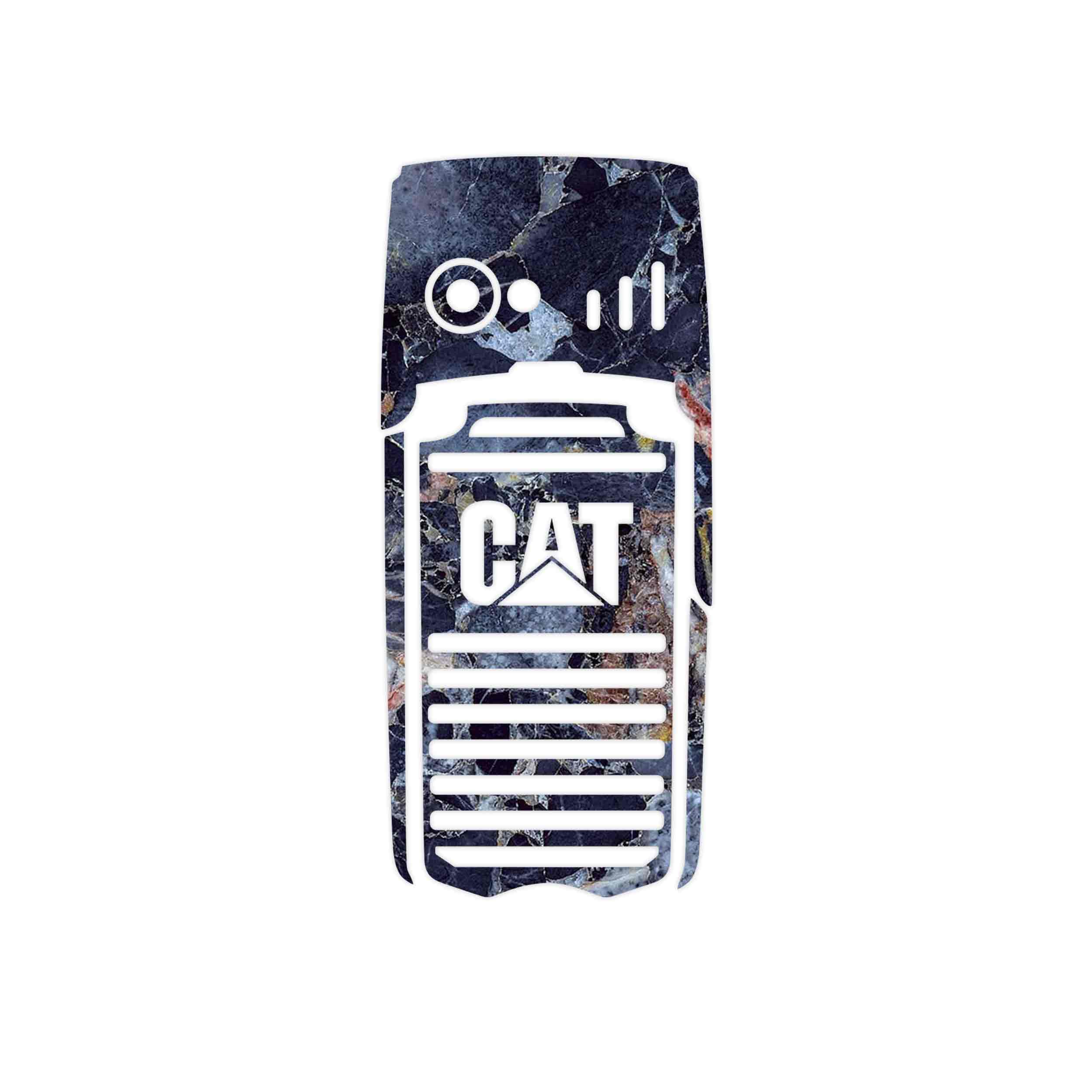 برچسب پوششی ماهوت مدل Broken black marble مناسب برای گوشی موبایل کاترپیلار B25