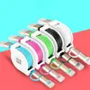 کابل تبدیل USB به لایتنینگ/microUSB ارلدام مدل ET-SS7 طول 1 متر