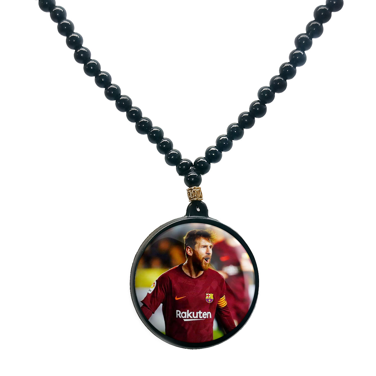 گردنبند پرمانه طرح مسی کد pmd.8730 مدل دو طرفه