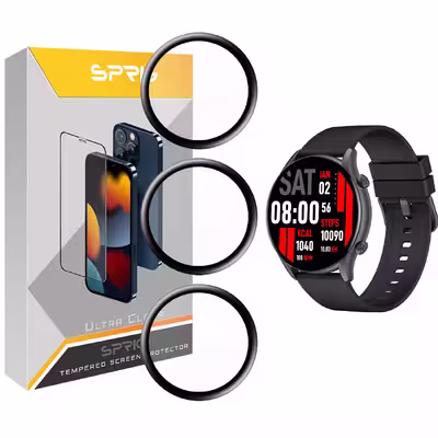 محافظ صفحه نمایش نانو اسپریگ مدل SPG مناسب برای ساعت هوشمند شیائومی Kieslect KR بسته سه عددی