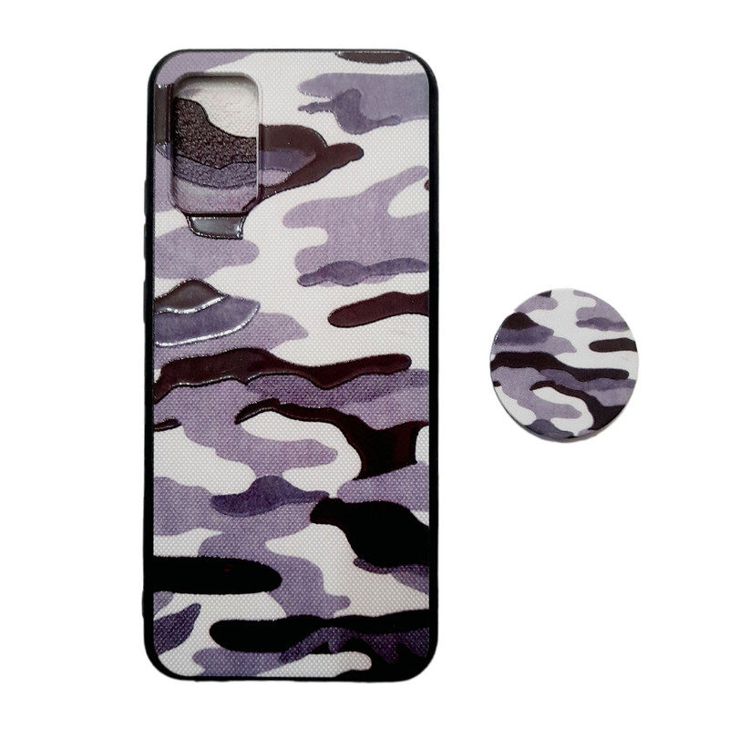 کاور طرح ارتشی مدل a03s مناسب برای گوشی موبایل سامسونگ Galaxy A03S / A02S / M02S به همراه پاپ سوکت