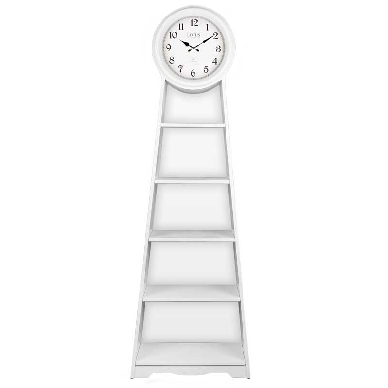 ساعت گرندفادر دارای کتابخانه کد محصول: GB-998-GRAY-BR-WH-CR