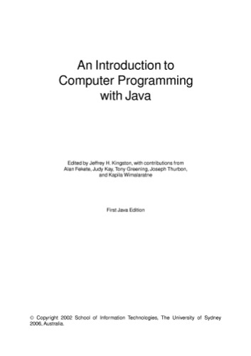 خرید و دانلود نسخه کامل کتاب An Introduction to Computer Programming with Java