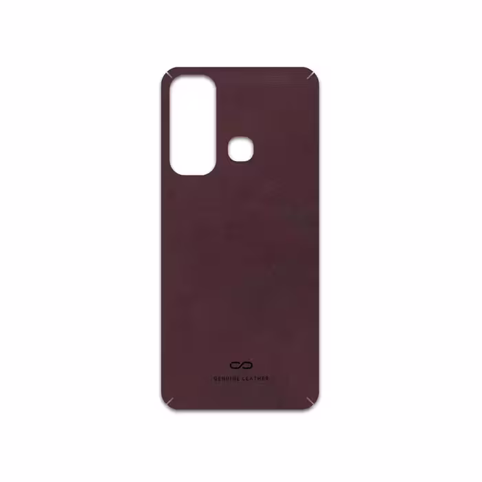 برچسب پوششی ماهوت مدل Matte-Dark-Brown-Leather مناسب برای گوشی موبایل اینفینیکس Hot 11