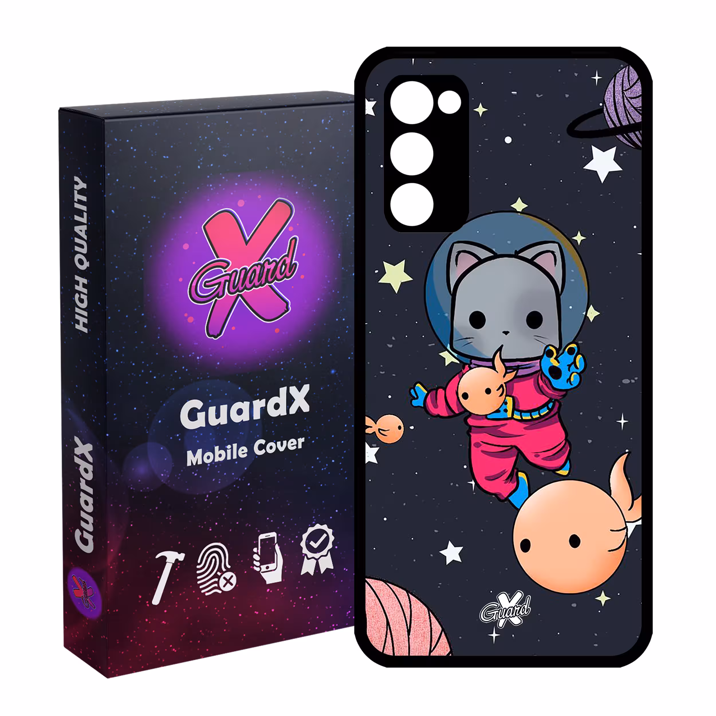 کاور گارد ایکس طرح Cat مدل Glass10044 مناسب برای گوشی موبایل سامسونگ Galaxy S20 FE