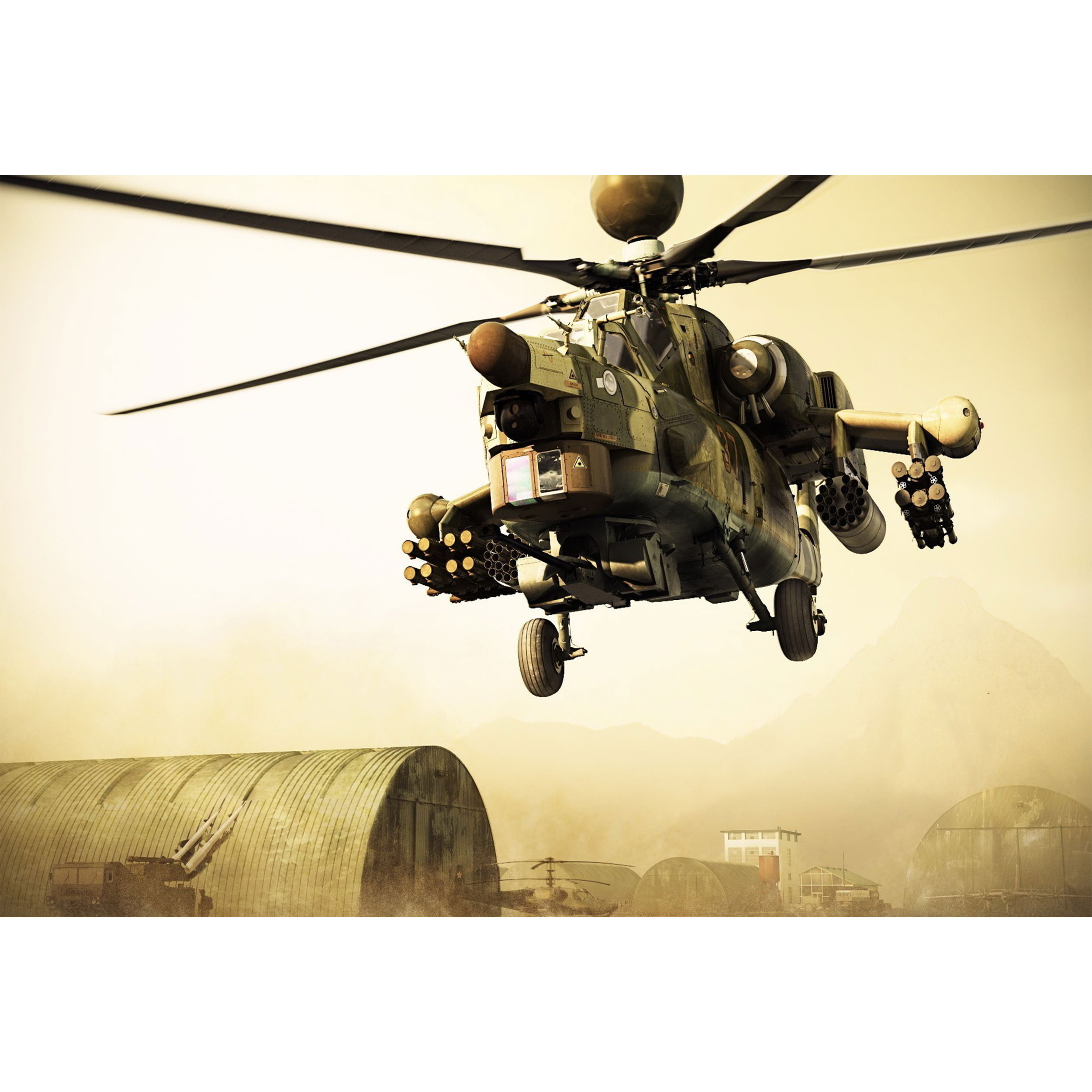 تابلو شاسی مدل هلیکوپتر جنگی T7155