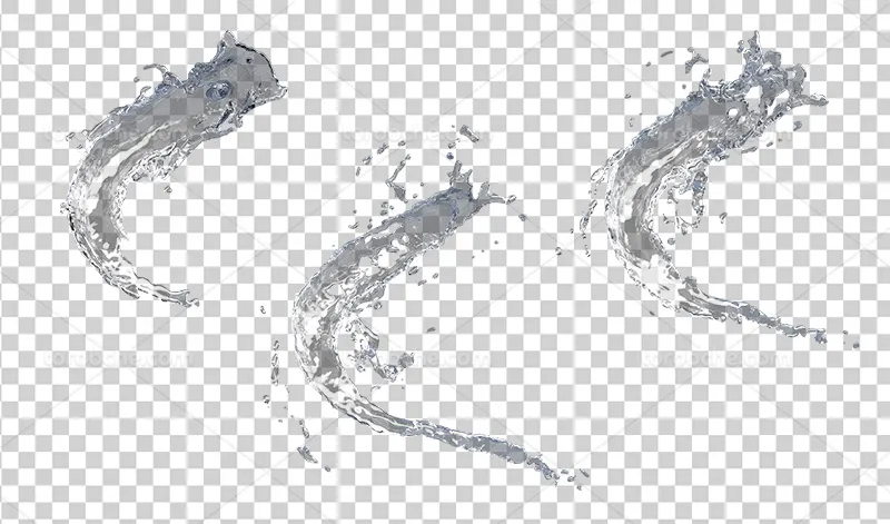 عکس PNG حالت های آب برای طراحی | گرافیک با طعم تربچه