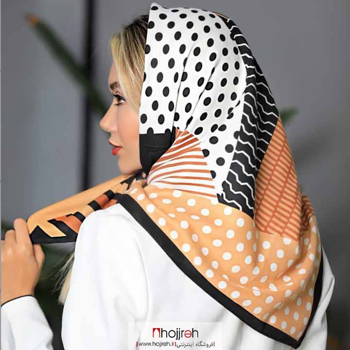 اطلاعات ، قیمت و خرید روسری مینی اسکارف نخی طرح توپی کد RO163