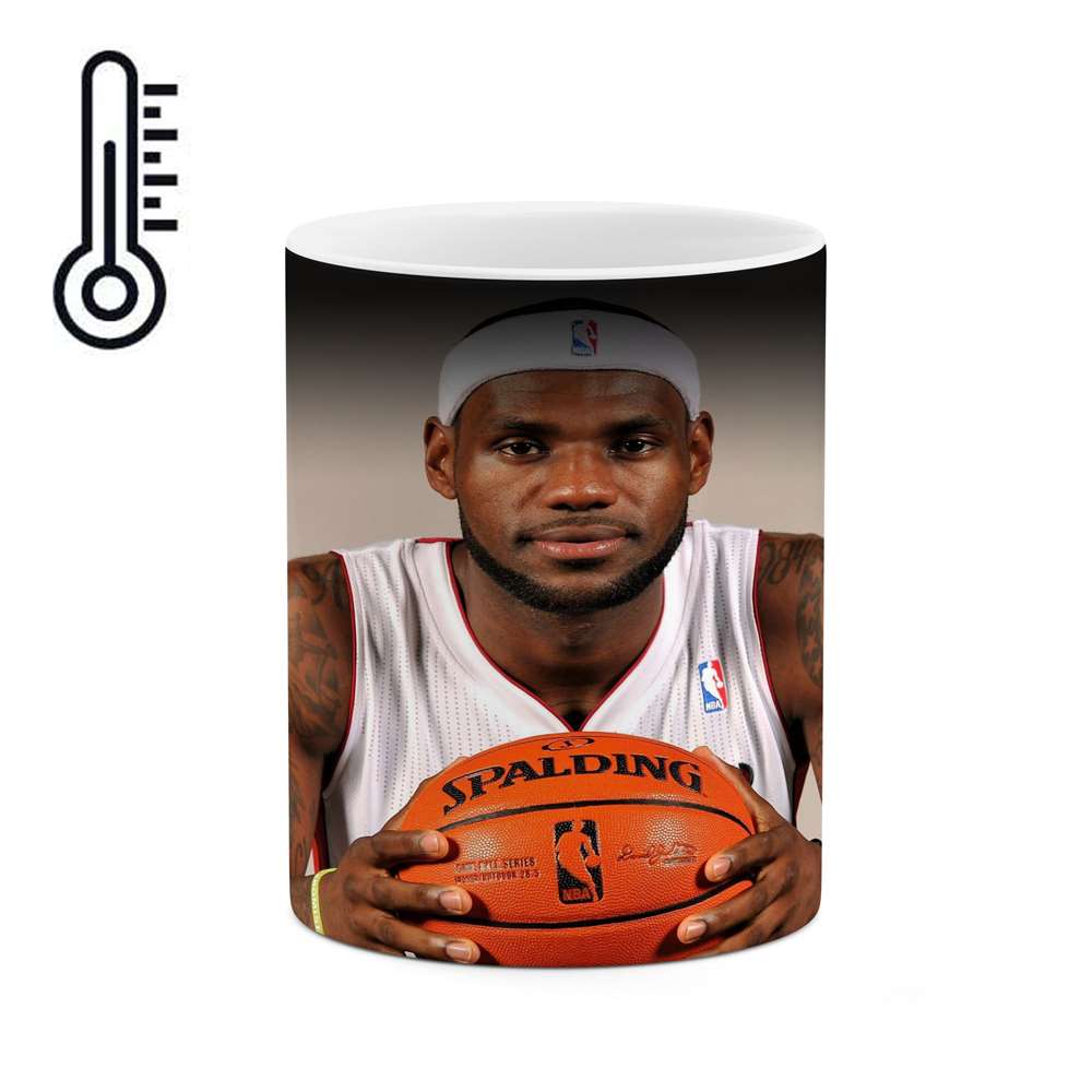 ماگ حرارتی طرح بسکتبال NBA ، Lebron james مدل mgph14928