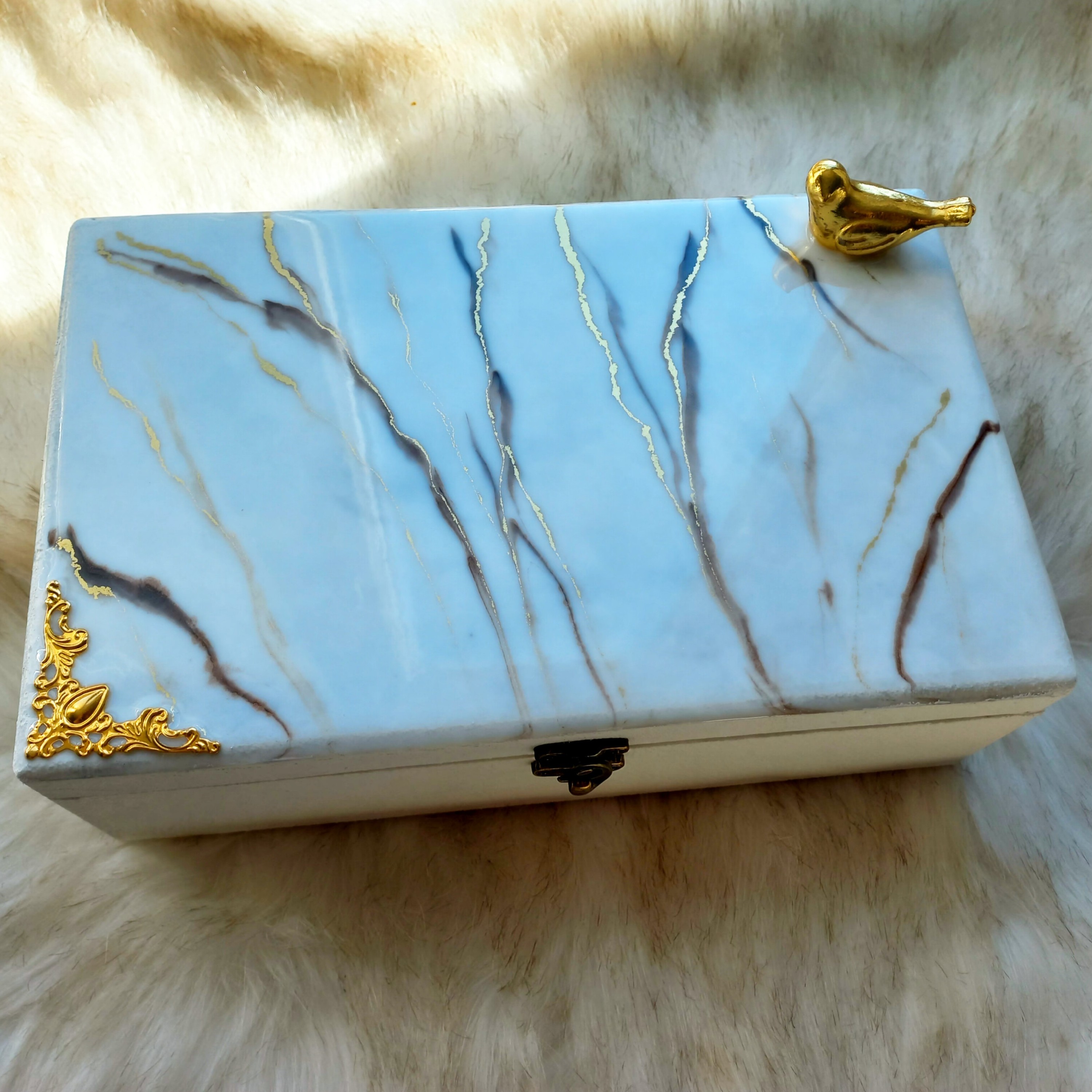جای کارد و چنگال رزینی طرح مرمر