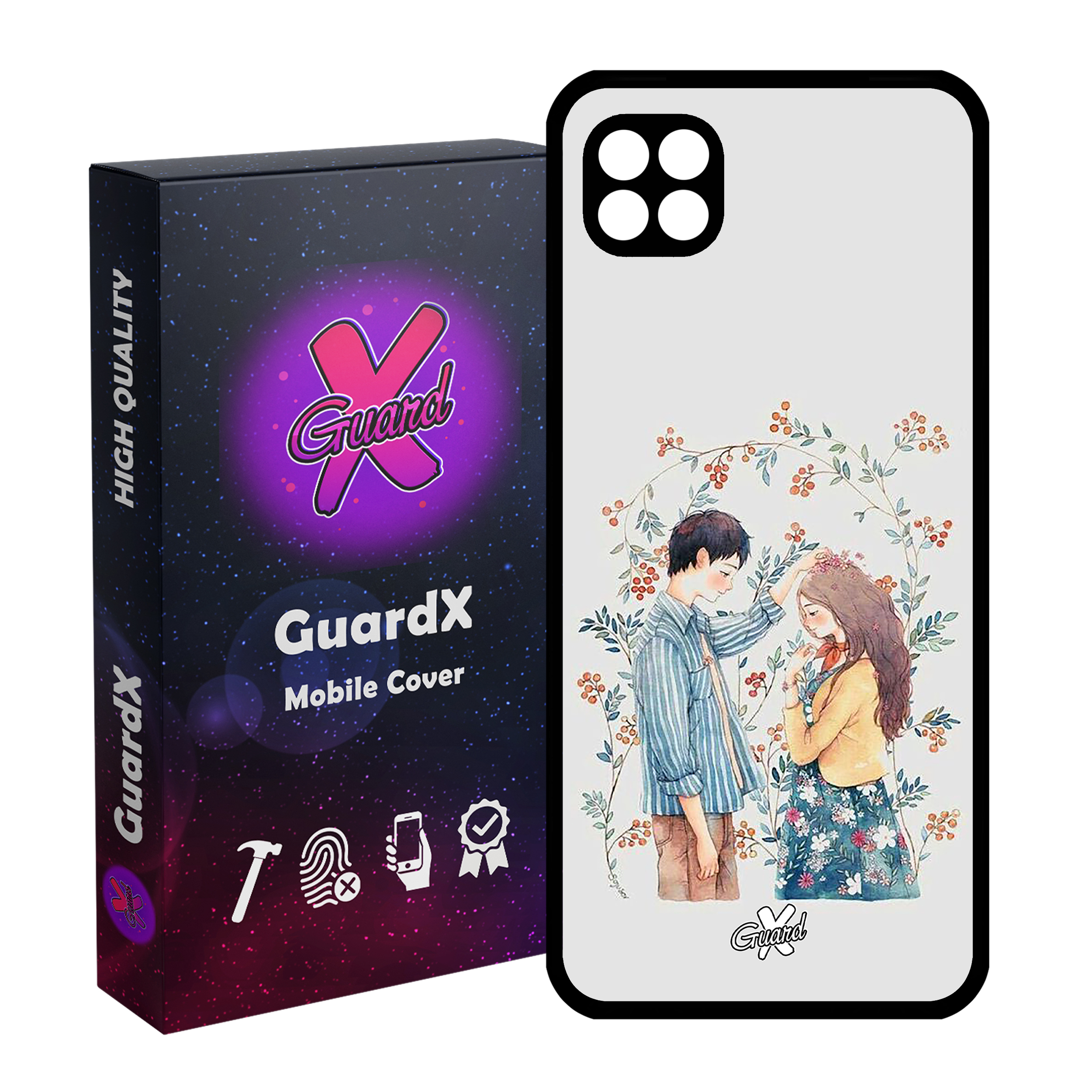 کاور گارد ایکس طرح Love مدل Glass10316 مناسب برای گوشی موبایل سامسونگ Galaxy A22 5G