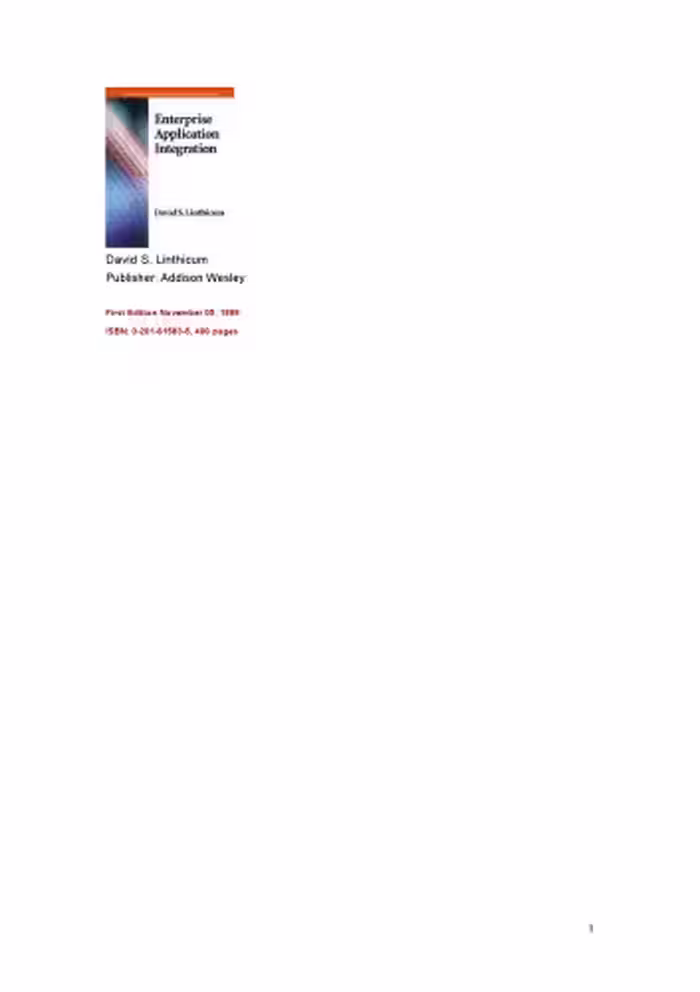خرید و دانلود نسخه کامل کتاب Enterprise Application Integration