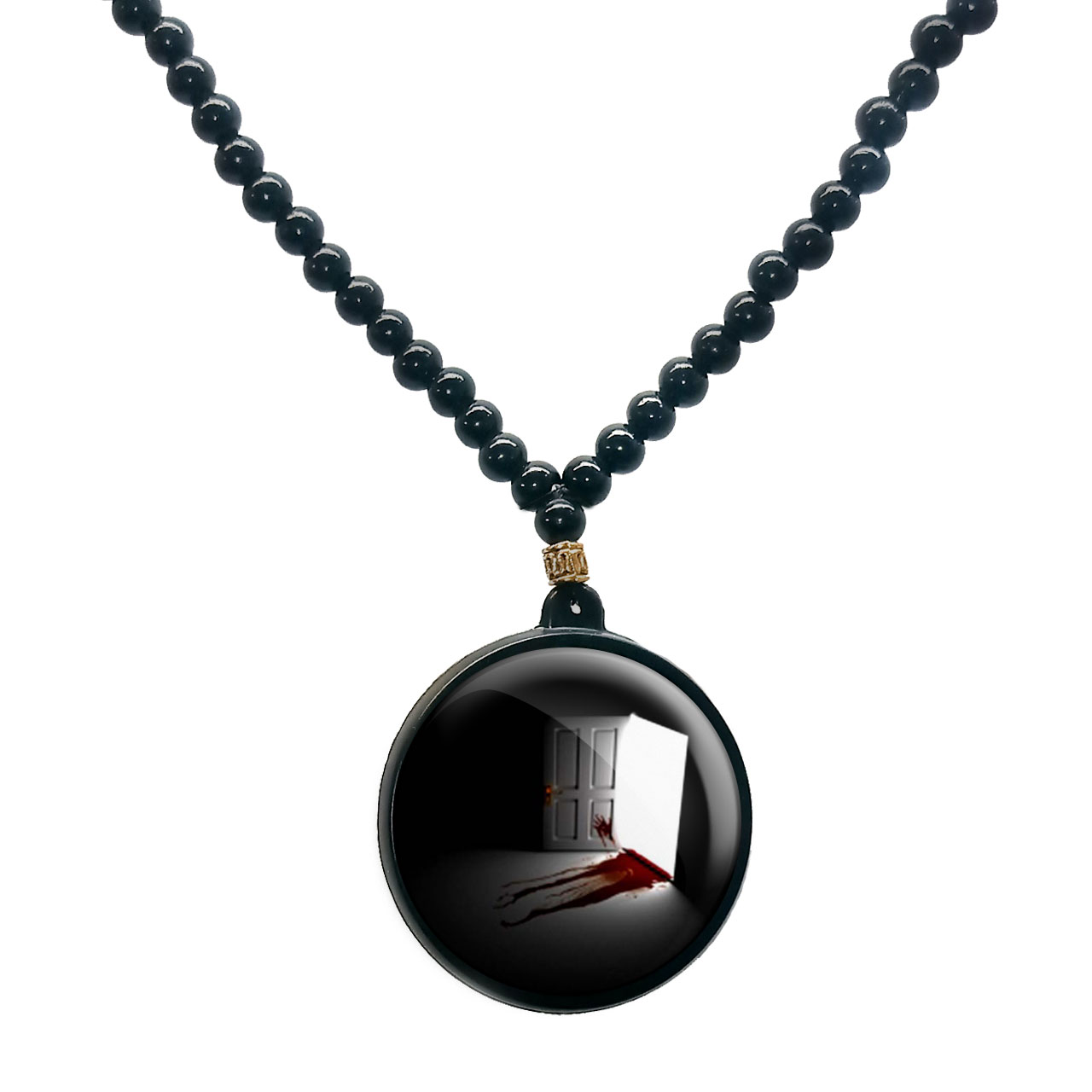 گردنبند پرمانه طرح اسکلت کد pmd.14661 مدل دو طرفه