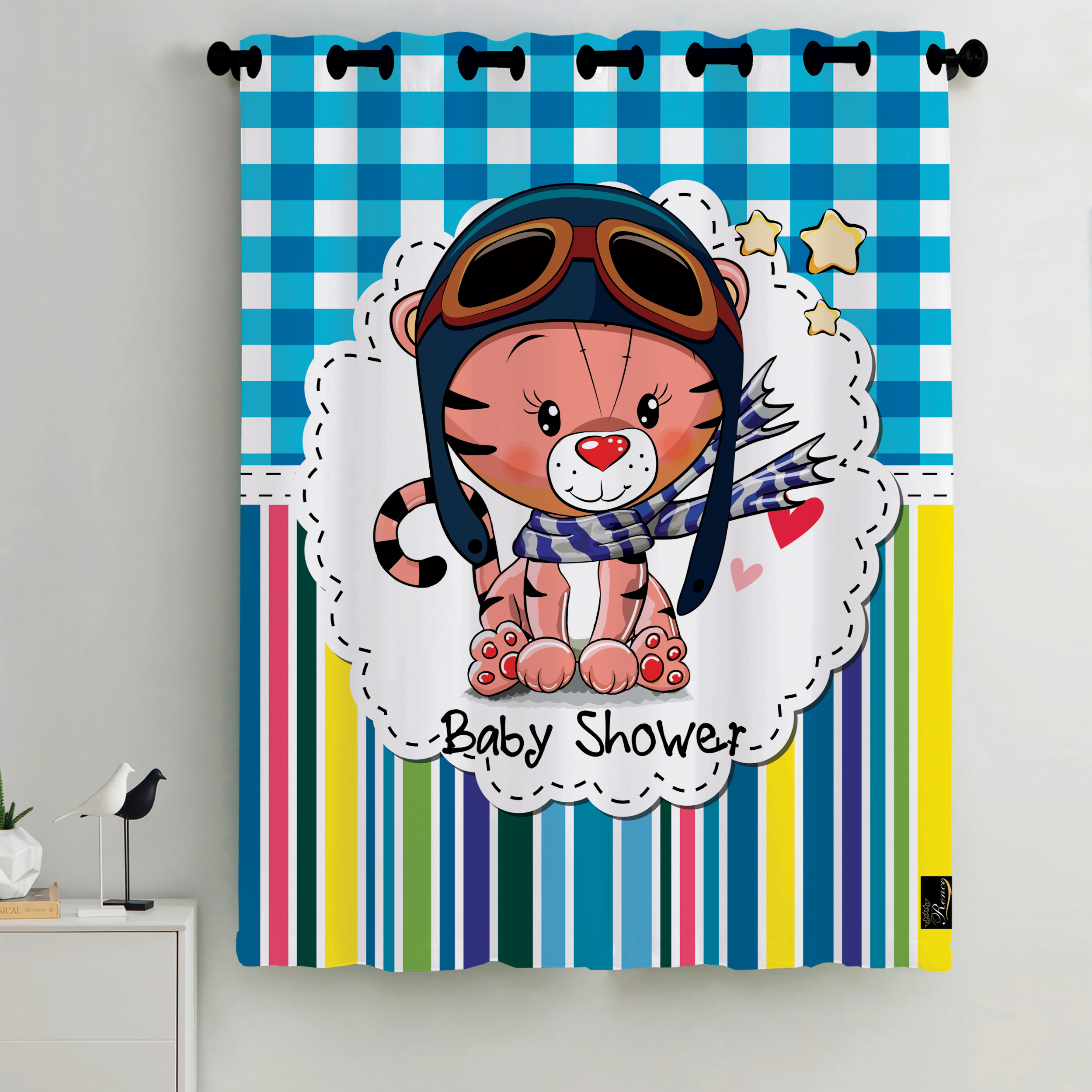 پرده رنس مدل C2-50621 سایز 190x140 سانتی متر