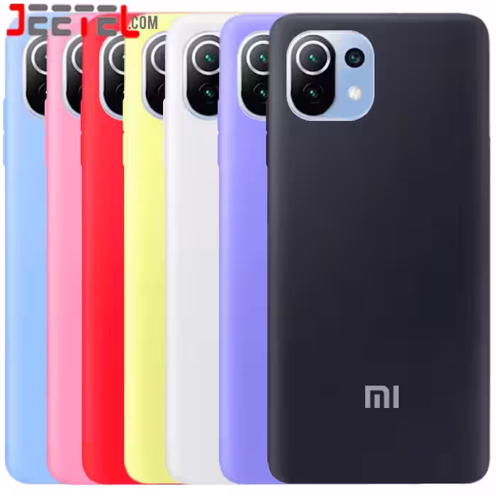 کاور سیلیکونی تک رنگ اورجینال Xiaomi MI 11 Lite مدل پاک کنی اصل (متریال ویتنام)