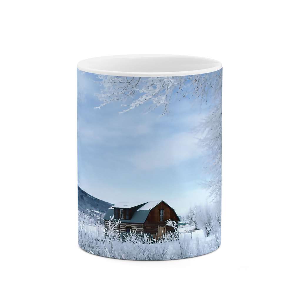 ماگ طرح منظره برفی مدل mgs08019