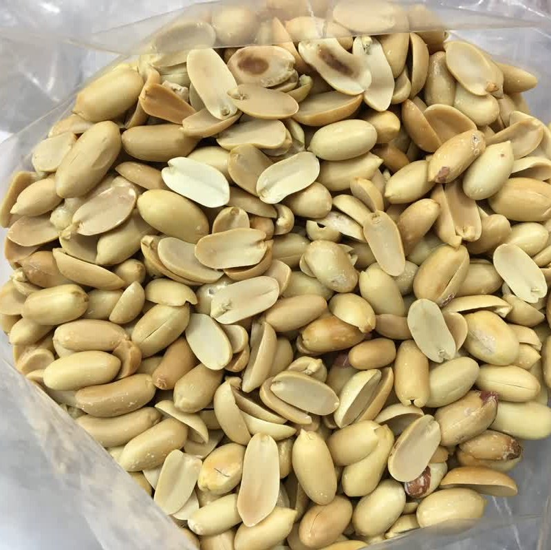 بادام زمینی استانه بوداده بی نمک1000گرم بدون پوست عالی برای کره گیری