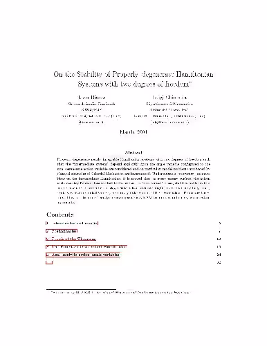 خرید و دانلود نسخه کامل کتاب On the stability of properly-degenerate hamiltonian systems with two degrees of freedom