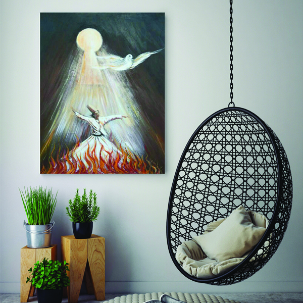  تابلو بوم رقص سماع مدل TB-P159