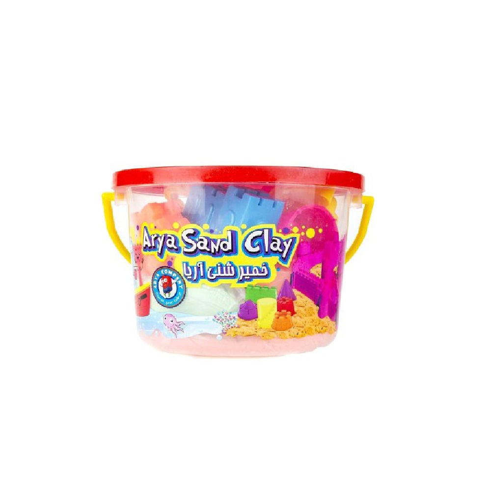 شن بازی 1 کیلویی سطلی با ابزار آریا