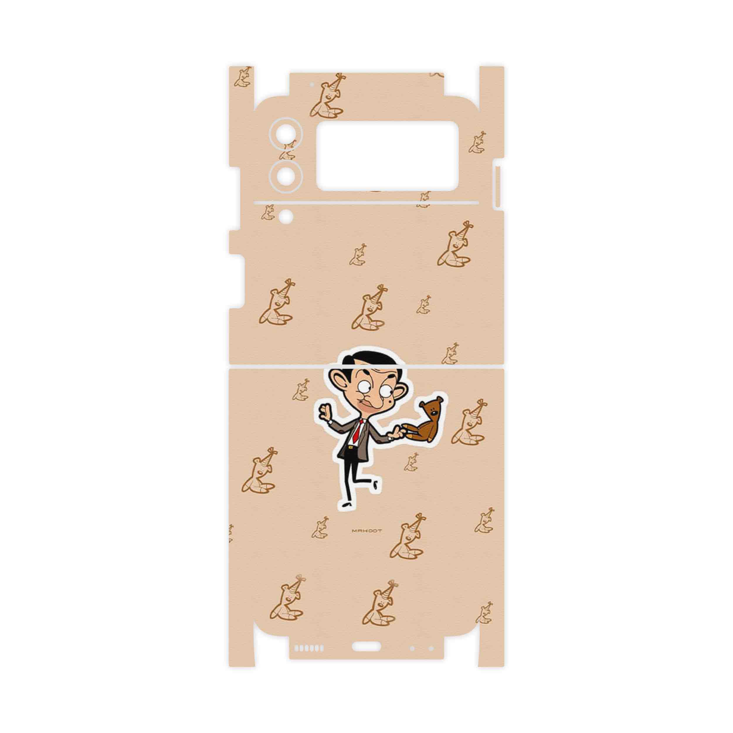 برچسب پوششی ماهوت مدل MrBean-FullSkin مناسب برای گوشی موبایل سامسونگ Galaxy Z Flip3 5G