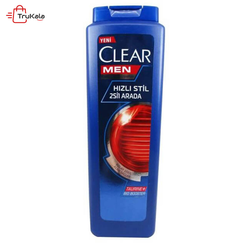 شامپو ضد شوره کلیر ترکیه مدل Hizli Stil 2in1 حجم 600 میل