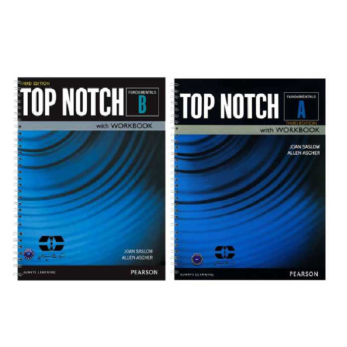 کتاب Top Notch Fundamentals اثر Joan Saslow And Allen Ascher انتشارات زبان مهر 2 جلدی