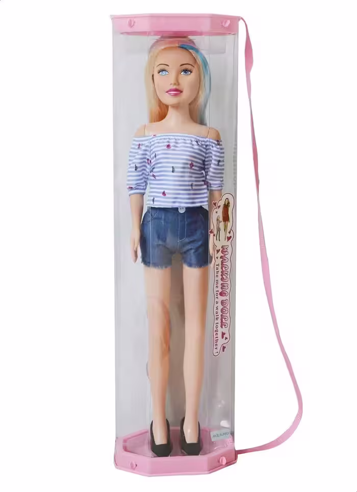 عروسک باربی70 سانتی پیاده روی برند defa lucy