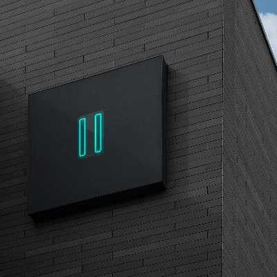 چراغ دیواری نئون دیزاین مدل Pause_TBL