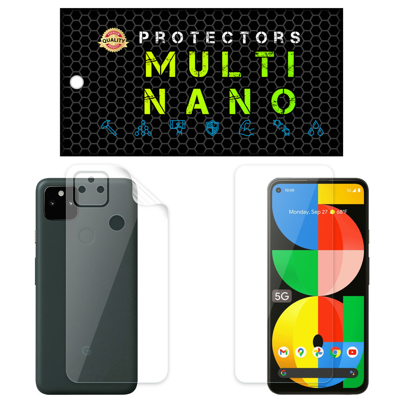 محافظ صفحه نمایش مولتی نانو مدل X-SFT مناسب برای گوشی موبایل گوگل Pixel 5A 5G به همراه محافظ پشت | کالا برتری