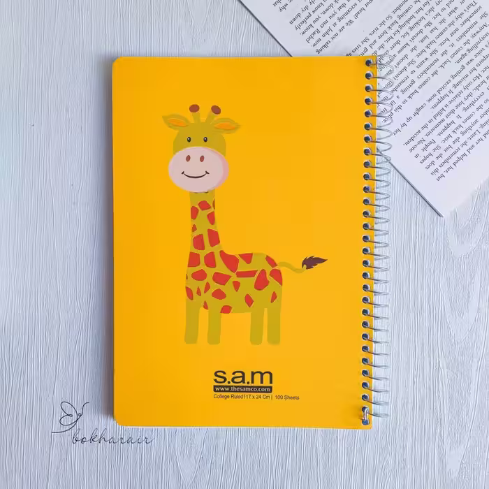 دفتر خط دار 100 برگ sam کد 02